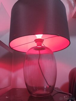 2ks skleněná lampa se stínidlem - 5
