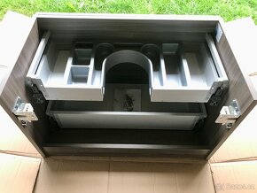 Luxusni koupelnova skrinka s umyvadlem orech - 5