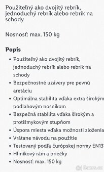 Multifunkční žebřík 3 v 1 , stafle 2x6 - 5