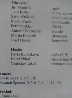 CD JIŘÍ VONDRÁK "Šansony a písně" - 5