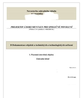 Prodám projektovou dokumentaci - 5