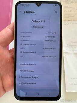 Samsung A15 kupovaný 19.10.24 - 5