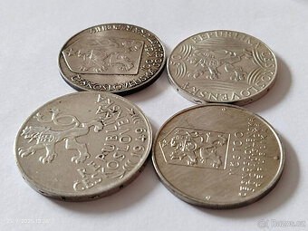 4x stříbrná pamětní mince Československo - 5