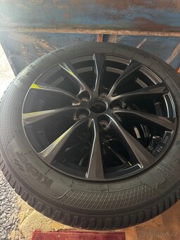 Prémiová Alu černá kola 16r 5x112 i s pneu Škoda, vw, seat - 5