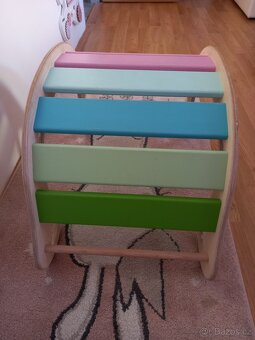 Hinta dřevěná houpačka duha - 5