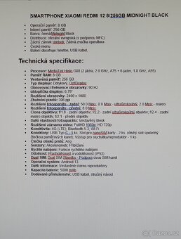 Xaomi SMARTPHONE XIAOMI REDMI 12 8/2 - 5