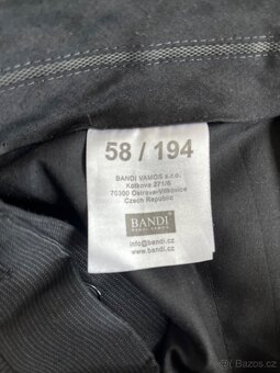 Pánský černý oblek Bandi Slim - 5