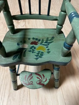 Starožitná židlička, stolička pro panenky 1945 - 5