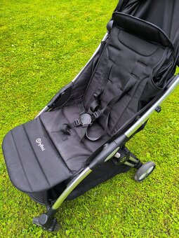 BabyStyle hyBrid Ezyfold - Chrome + stříška Jet Black - 5