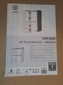 Úložný prostor/skříň se závěsem CHICAGO bílá - 5