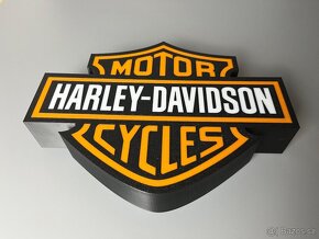Harley Davidson LED Logo lampa - 5