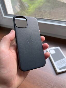 Apple iPhone 13 Mini Leather Case -- originální kožený kryt - 5