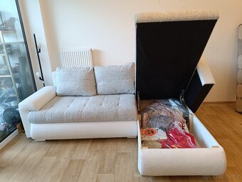 Rozkládací sedačka s úložným prostorem - 5