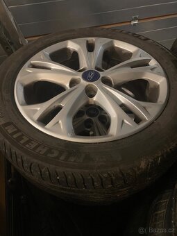 Alu kola 17” 5x108 Ford a letní pneu 225/50/R17 Michelin - 5
