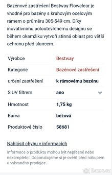 Sluneční clona nad bazén - 5