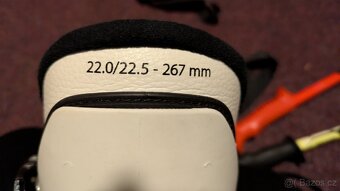 Dětské lyže Head 120 cm, boty Atomic 267 mm, hůlky Leki 95 - 5