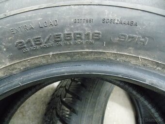 4ks Sava 215/55 R16 zimní min. 7mm DOT 0620 - 5