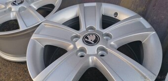 4ks Alu kola 5X112 , 15 ,Octavia 2 - TOP STAV - 5
