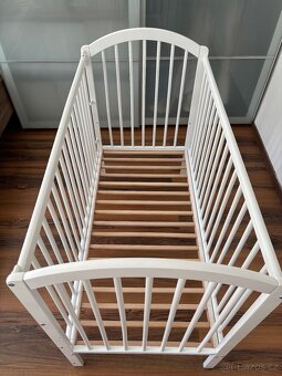 Dětská postýlka bíla dub - 120 x 60 cm - 5