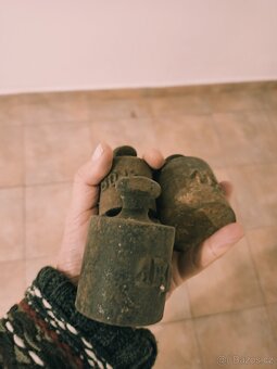 Starožitné závaží 3 kusy - 5