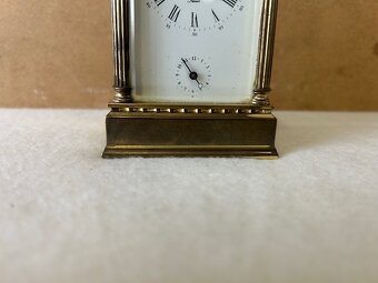 Mosazný starožitný budík - originál. - 5