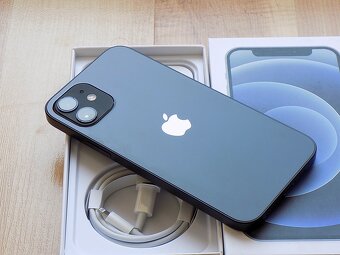 APPLE iPhone 12 128GB Black - ZÁRUKA - TOP STAV - 5