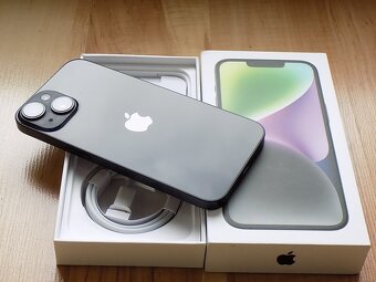 APPLE iPhone 14 128GB Black - ZÁRUKA - TOP STAV - 5