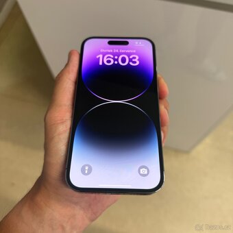 iPhone 14 Pro 128GB fialový, pěkný stav, 12 měsíců záruka - 5