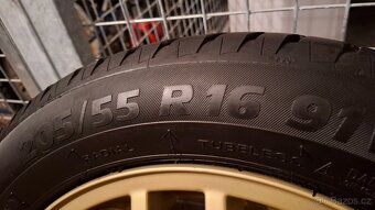 Zlatá ALU kola R16 Škoda Octavia 1 Style 5x100 + Pneu - 5