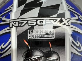 Integrání Přilba Helma NITRO Racing N750 Modrá XL NOVÁ - 5