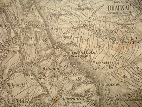 Rakousko-Uhersko vojenská mapa Trutnov a okolí - 5