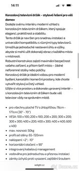 Nástěnný držák na televizi Solight - 5