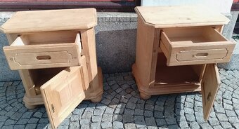 Mohutné celo masivní noční stolky - 2 ks - 5