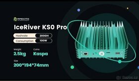 Prodám 2x IceRiver KAS KS0 100Gh/s 65W - 5