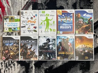 Nintendo wii + příslušenství + adaptér do HDMI - 5