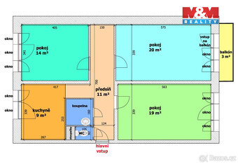 Prodej bytu 3+1, 77 m², Ostrava, ul. Na Výspě - 5