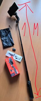 Selfie tyč s bluetooth ovl.,gyroskopem a osvětlením - 5