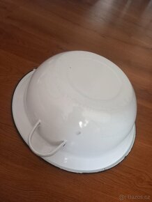 Velká smaltovana misa, made in Czechoslovakia - 5