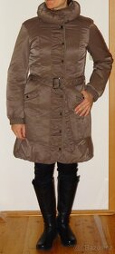 hnědý zimní kabát/bunda vel. S - 5