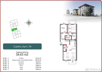 Exkluzivní 3+kk se šatnou a dvěma koupelnami - 5