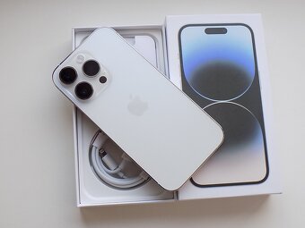 APPLE iPhone 14 Pro 256GB Silver - ZÁRUKA - TOP STAV-100%bat - 5