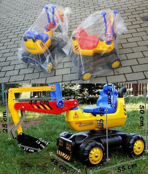 Dětsky Bagr Lego Kostky Dětské křesílko Zahradní Houpačka - 5