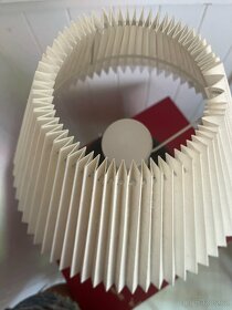 Keramická stolní lampa s plisovaným stínidlem - 2 kusy - 5