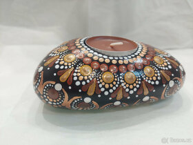 Svícen mandala – originální ruční výrobek - 5
