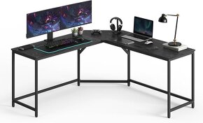 Rohový PC stůl ve tvaru L - 5