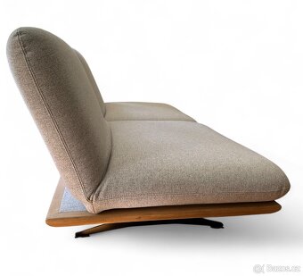 Dieter Knoll ROZKLÁDACÍ POHOVKA, dřevo, textil, šedá - 5