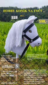 HOBBY HORSE - koníci na tyči - velikost S - 5