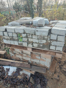 Dlažební betonové kostky / zámková dlažba přírodní 20x10x8cm - 5