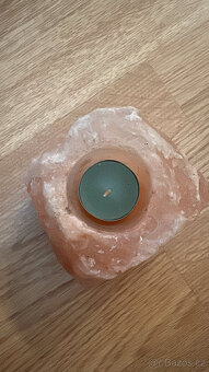 Solný svícen z krystalu soli, sůl - 5