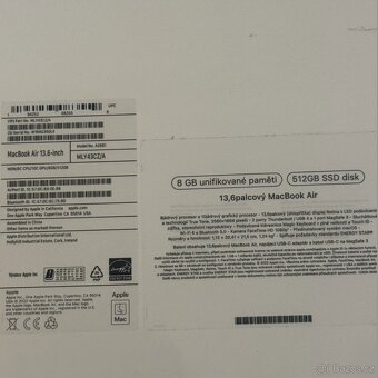 Apple Macbook Air 13” M2, 8GB, 512 GB, baterie 100 % - 5